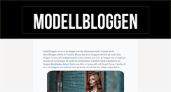 Desktop Screenshot of modellbloggen.se